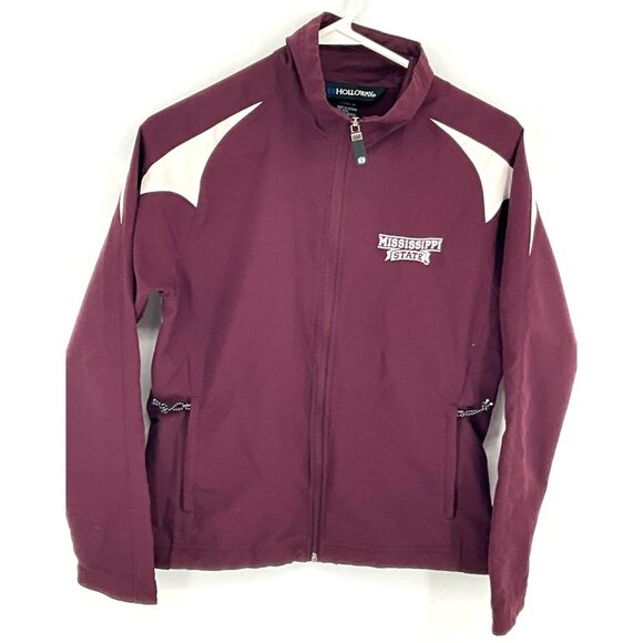 Mississippi State Ladies‎ XS Jacket Maroon Polyester Full-Zip - Picture 1 of 7